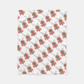 フリースブランケット/かわいい(昆虫)マルハナバチ フリースブランケット (正面)