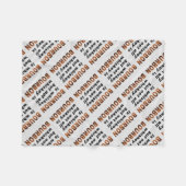 フリースブランケット-すべてのウィスキーがブルボンではないです! フリースブランケット (正面(横))