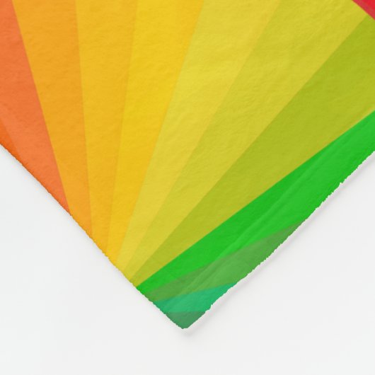 フリースブランケット – シトラスファン (角)