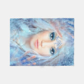 フリースブランケット、スノー・クイーン。冬の美しさ フリースブランケット (正面(横))