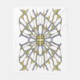 フリースブランケット（ドードル – 手書き） フリースブランケット