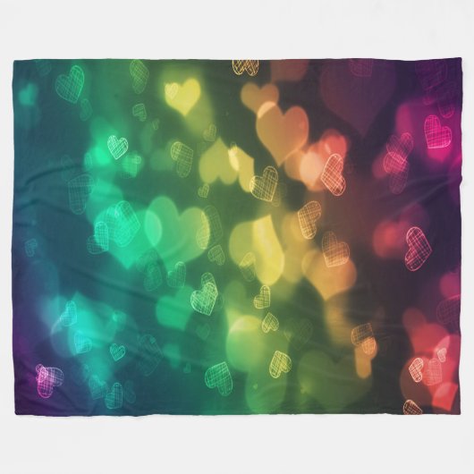 フリースブランケット/ハート フリースブランケット (正面(横))