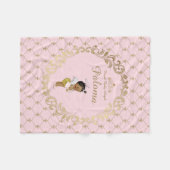 フリースブランケット、ベビーシャワー、女の赤ちゃん、王女、 フリースブランケット (正面(横))