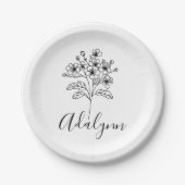 フリースブランケット ペーパープレート (正面)