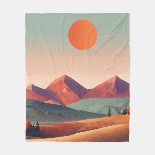 フリースブランケット、中50インチx 60インチ フリースブランケット (正面)