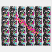 フリースブランケット、大60インチx 80インチ フリースブランケット (正面(横))