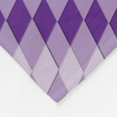 フリースブランケット – 対角線パタアーガイルーン (角)