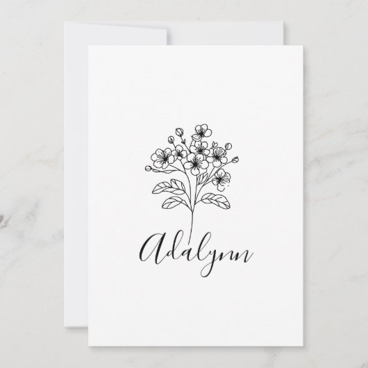 フリースブランケット 招待状 (正面)