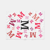 フリースブランケット – 文字を縦組みにする (正面(横))