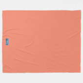 フリースブランケット(無地のサーモン) RFPMDesigns 2024©️ フリースブランケット (正面(横))