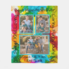 フリースブランケット「色のはね」写真ブランケット フリースブランケット