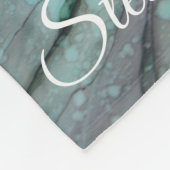 フリースブランケット「赤と緑がかった花」のパーソナライズ フリースブランケット (角)