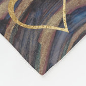 フリースブランケット「金ゴールドブルースワール」フォトブランケット フリースブランケット (角)