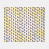 フリースブランケット – 黄色、キッズルームコレクション (正面(横))