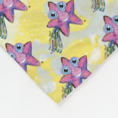 フリースブランケット – 黄色、キッズルームコレクション (角)