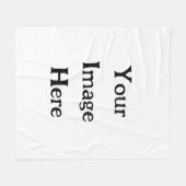 フリースブランケット(280g) – 両面パネル フリースブランケット (正面(横))