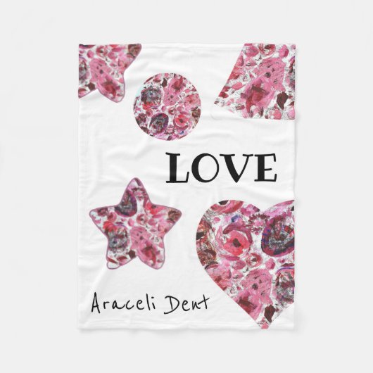 フリースブランケット、76.2 cm x 101.6 cm赤 フリースブランケット (正面)