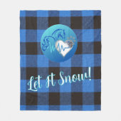 フリースブランケット - Let it Snow (正面)