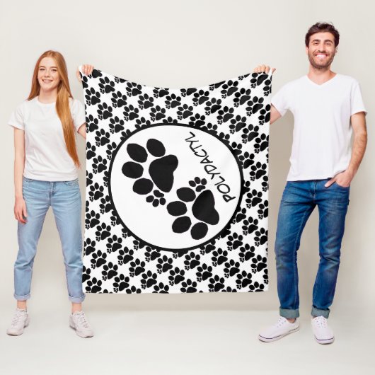 フリースブランケット- Polydactyl Cat Paws フリースブランケット (インサイチュ)