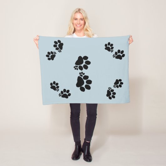 フリースブランケット- Polydactyl Pawプリント フリースブランケット (インサイチュ)
