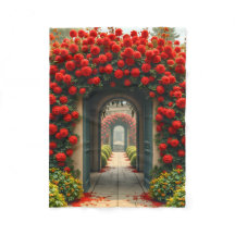 フリースブランケット (Rose Tunnel)