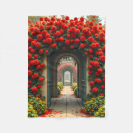 フリースブランケット (Rose Tunnel)