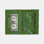 フリースユニセックスベビーブランケット30X40インチ/mmetropolim フリースブランケット (正面(横))