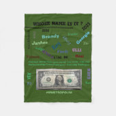 フリースユニセックスベビーブランケット30X40インチ/mmetropolim フリースブランケット (正面)