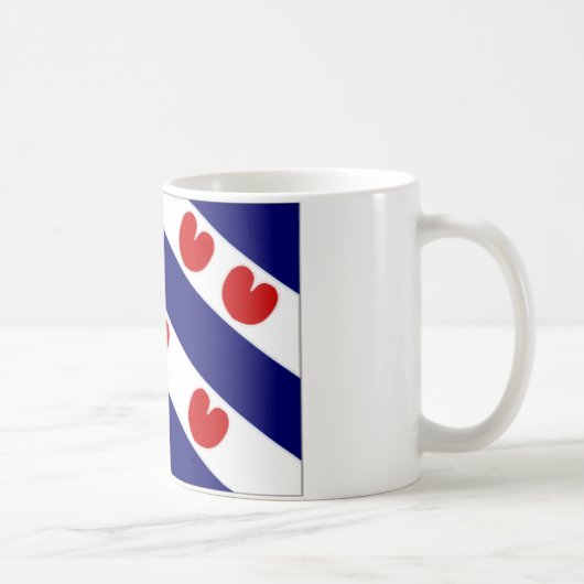 フリースラント州のネザーランド旗 コーヒーマグカップ (右)