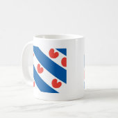 フリースラント州の旗 コーヒーマグカップ (正面左)