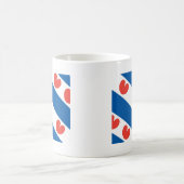 フリースラント州の旗 コーヒーマグカップ (中央)