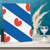 フリースランド国旗 フォトプラーク (側面)