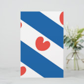 フリースランド国旗 便箋 (スタンド正面)
