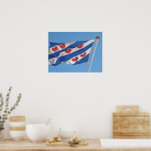 フリースラン国旗の写真ポスター ポスター (キッチン)