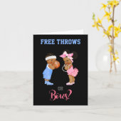 フリースローまたはボーズバスケットボールベビー カード (黄色い花)