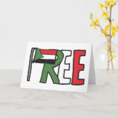 フリースーダン カード (黄色い花)