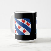 フリース人の旗マグカップ コーヒーマグカップ (正面左)