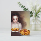 フリース葉書き付きヌード ポストカード (スタンド正面)