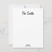 フリース・ナビダット クリスマス フラット カード (裏面)