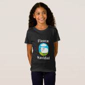 「フリース・ナビダッド」クリスマス Tシャツ (正面フル)