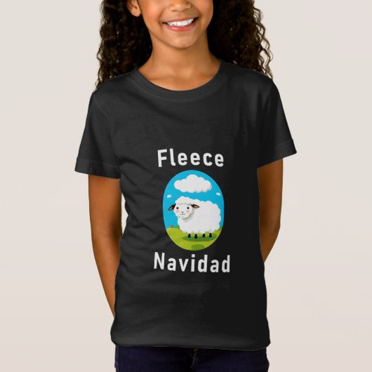「フリース・ナビダッド」クリスマス Tシャツ (正面)
