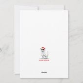 フリース ナビダッド シープ イン サングラス シーズンカード (裏面)