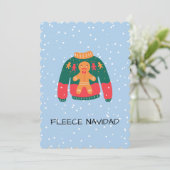 フリース ナビダッド - 面白いクリスマス スウェーター デザイン (スタンド正面)