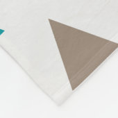 フリース ブランケット - マルチカラーの三角形 (角)