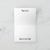 フリースNavidadカスタマイズ可能サンキューカード サンキューカード (内部)