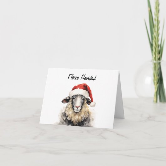 フリースNavidadカスタマイズ可能サンキューカード サンキューカード (正面)