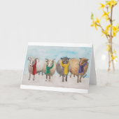 フリースNavidadカード空白の カード (黄色い花)