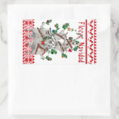 フリースNavidadスタンプ 長方形シール (バッグ)