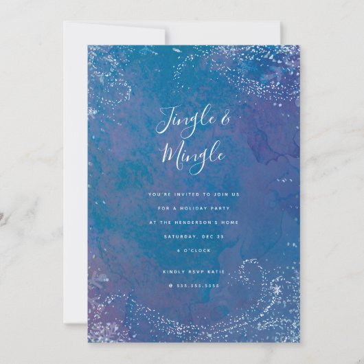 フリーズド フラリー ホリデーパーティー招待状 招待状 (正面)