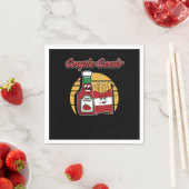 フリーズフランスのポテトおもしろいプンスの結婚新郎新婦 スタンダードカクテルナプキン (インサイチュ)